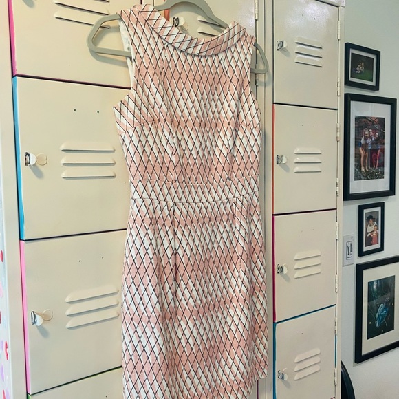 Boden Pink and Cream Dress | Size US 4P | Never Worn - Picture 4 of 10